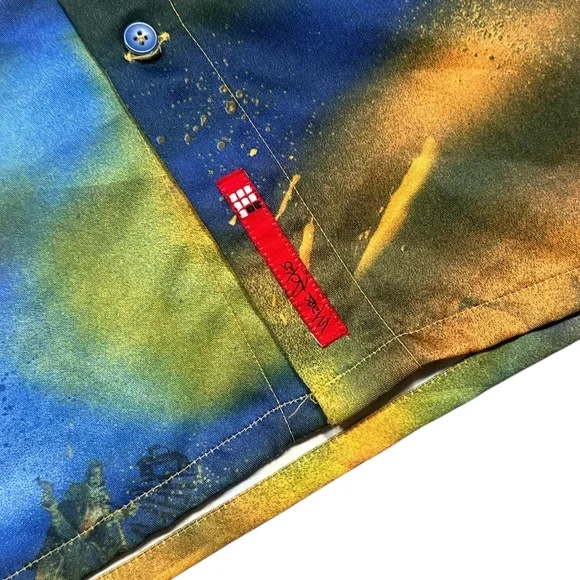 Ecko Unlimited Yellow and Blue Graphic Shirt - Picture 6 of 12